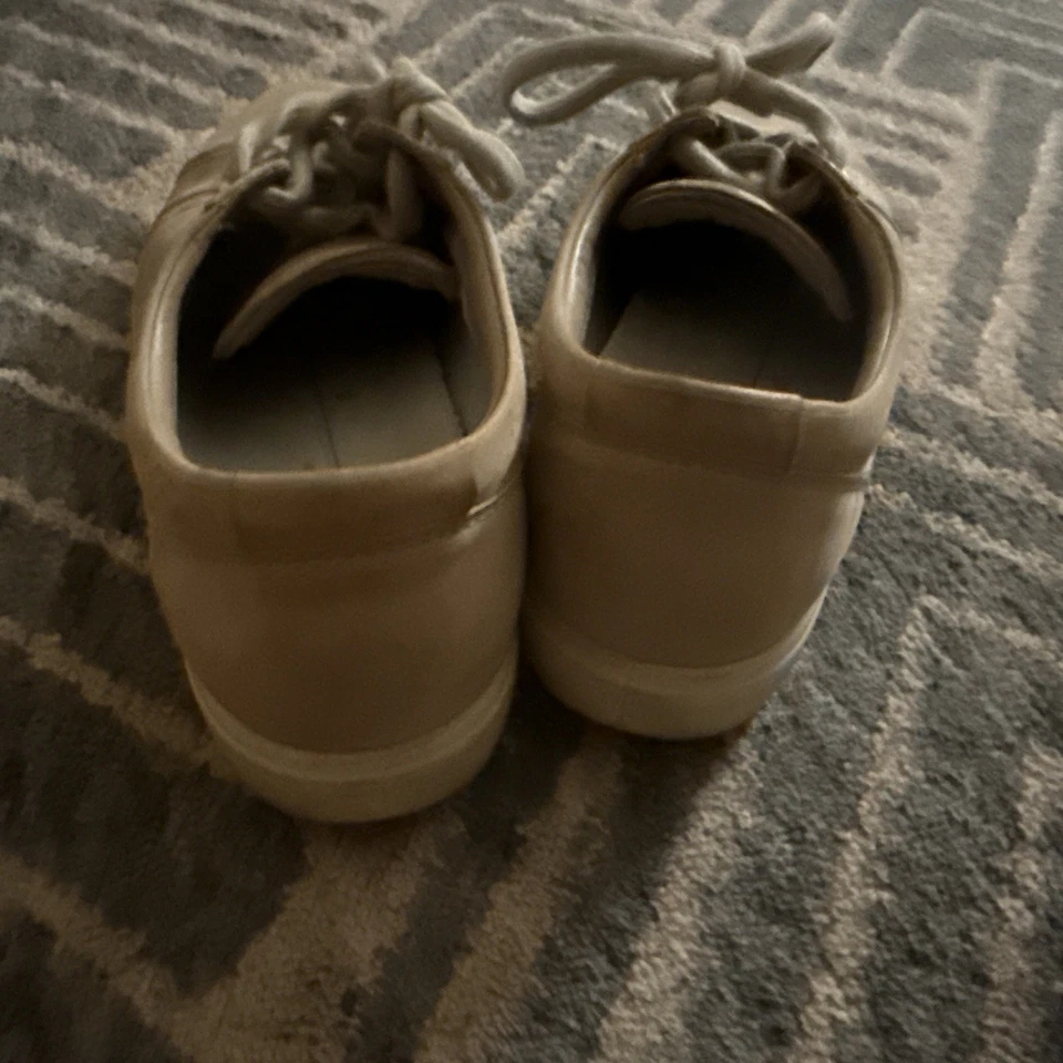 Ecco Soft 7 Bajo Mujer Talla 8 Marrón Caminar Cuero Zapatos con Cordones Tenis Foto 3 de 4