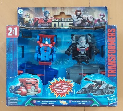 Transformers One Optimus Prime vs Megatron Launch & Race Action Figure Set