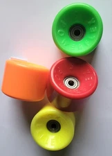 Powerflex 5 Skateboard Wheels - reissue mixed colors & bearings Alva Jay Adams