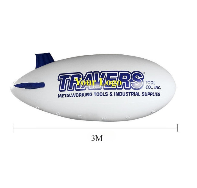 10ft 3M Giant Inflatable Advertising Blimp /Flying Helium Balloon/Free Logo