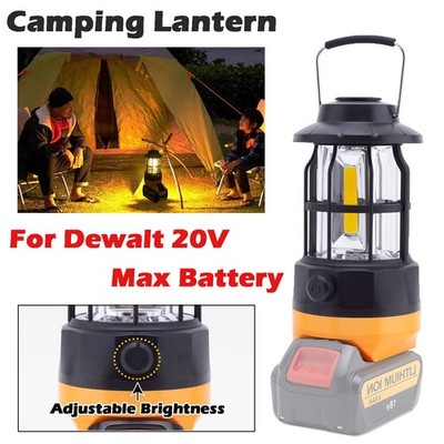 LED Lantern Camping Light Outdoor Hanging Lamp For Dewalt 18V 20V Li-ion Battery