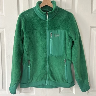Women s Mountain Hardware High Loft Fleece Jacket Green Hiking Size S