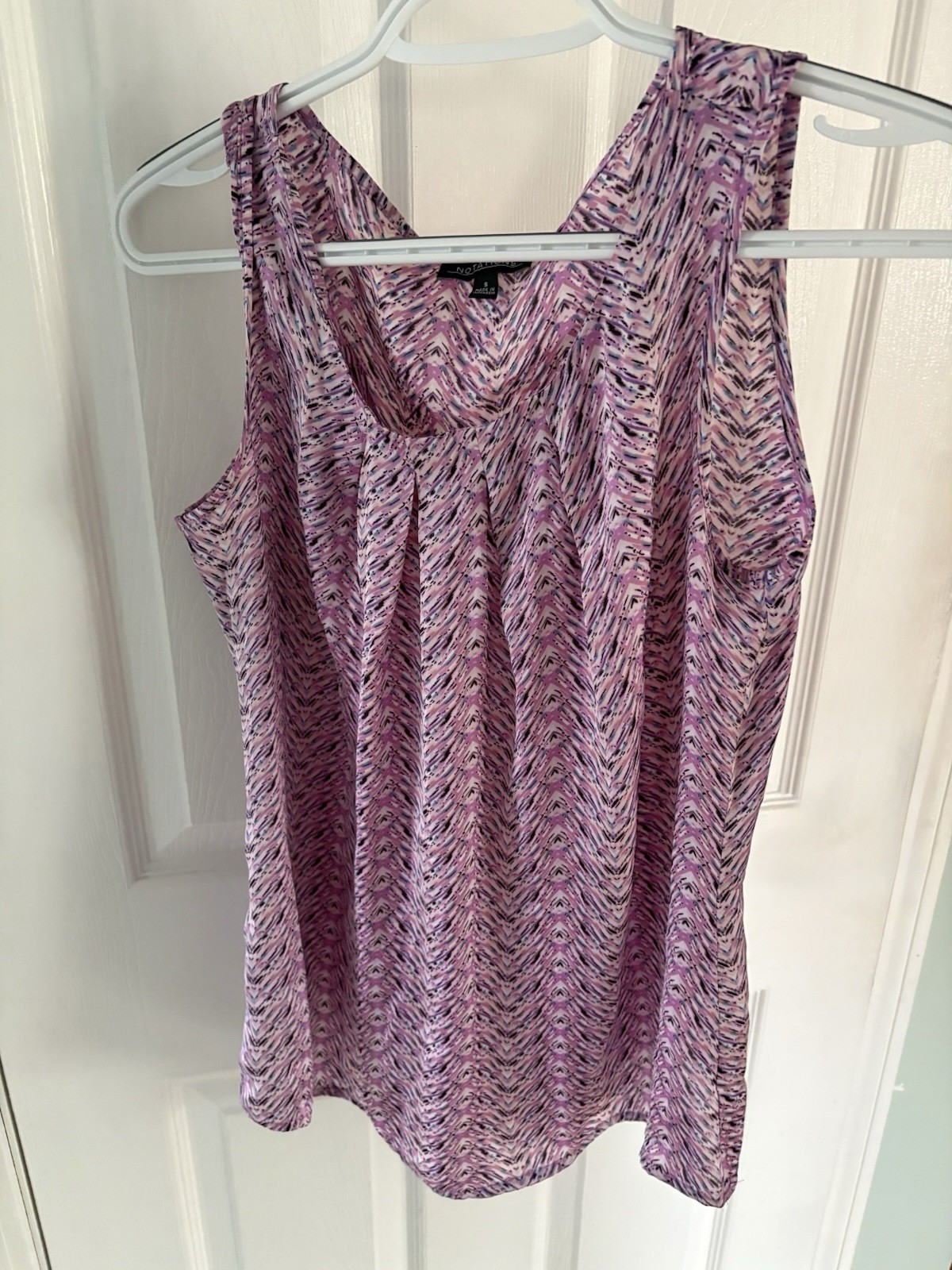 Notations Women's Ladies Sleeveless Tank Top T Shirt Size S small Pink