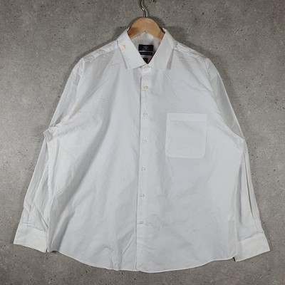 Dockers Langarm Button Down Hemd Herren XL weiß