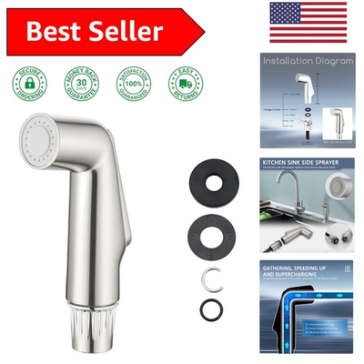 #ad #ad Universal Kitchen Sink Sprayer Replacement Brushed Nickel High Pressure Head $20.90