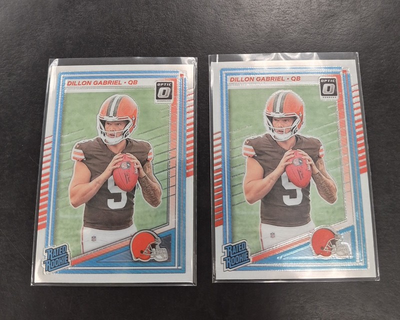 (2) Card Lot 2025 Panini Donruss Optic - Rated Rookie Dillon Gabriel #263 (RC)