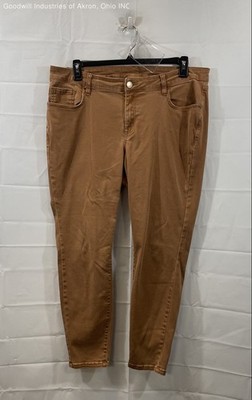 Lane Bryant Women's Brown Stretch Cotton Blend 5-Pocket Jeans Sz 18