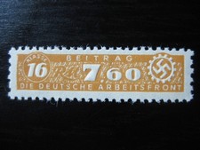 TERCER IMPERIO como nuevo MNH frente de trabajo clase 16 RM 7,60 ¡sello de ingresos!