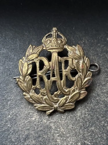 RAF Royal Air Force, Genuine British Cap Badge WW2