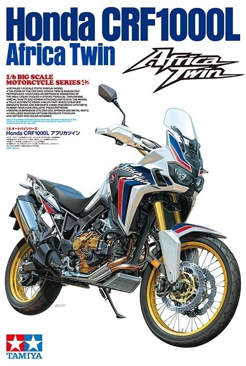 TAMIYA 16042 Honda CRF 1000L Africa Twin 1:6 Bike Model Kit - Image 7