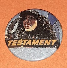 Vintage Button  "Testament Chuck Billy" Original 80/90 er Jahre