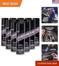 12-Pack Aerosol Shine Protectant - No Drip Formula, Instant Surface Renewal
