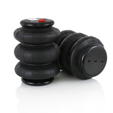 2 Pcs Triple Bellow Air Suspension Bags 2600 Lbs Airbags 12 Npt Single Port...