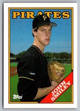 1988 Topps John Smiley baseball card Pittsburgh Pirates #423  Rookie RC