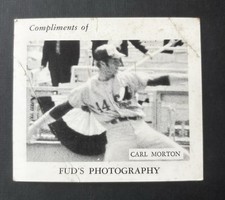 1970 Carl Morton Montreal Expos Rare Fud’s Photography Promo Photo Card