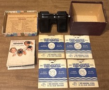 Vintage View-Master Viewer Lot w Box  Disney Reels Snow White Cinderella