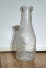  H P Fairchild Dairy Farm Clear Milk Bottle, ...