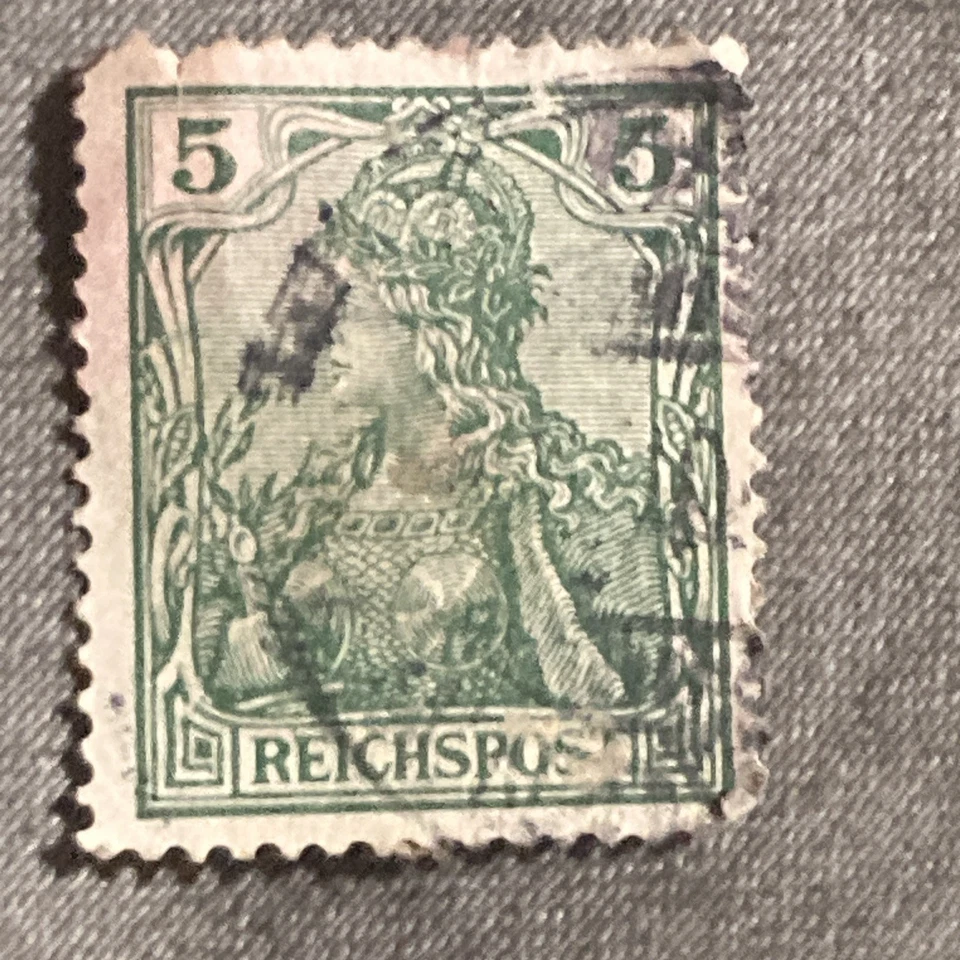罕见德驰 REICH 3PF、5PF、10PF 和 20PF 德国邮票! — 第 2/2 张图片