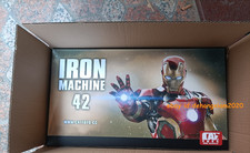 Iron Man MK42 1:1 Wearable Armor LED Gauntlet Arm Gloves Blaster Cosplay Prop