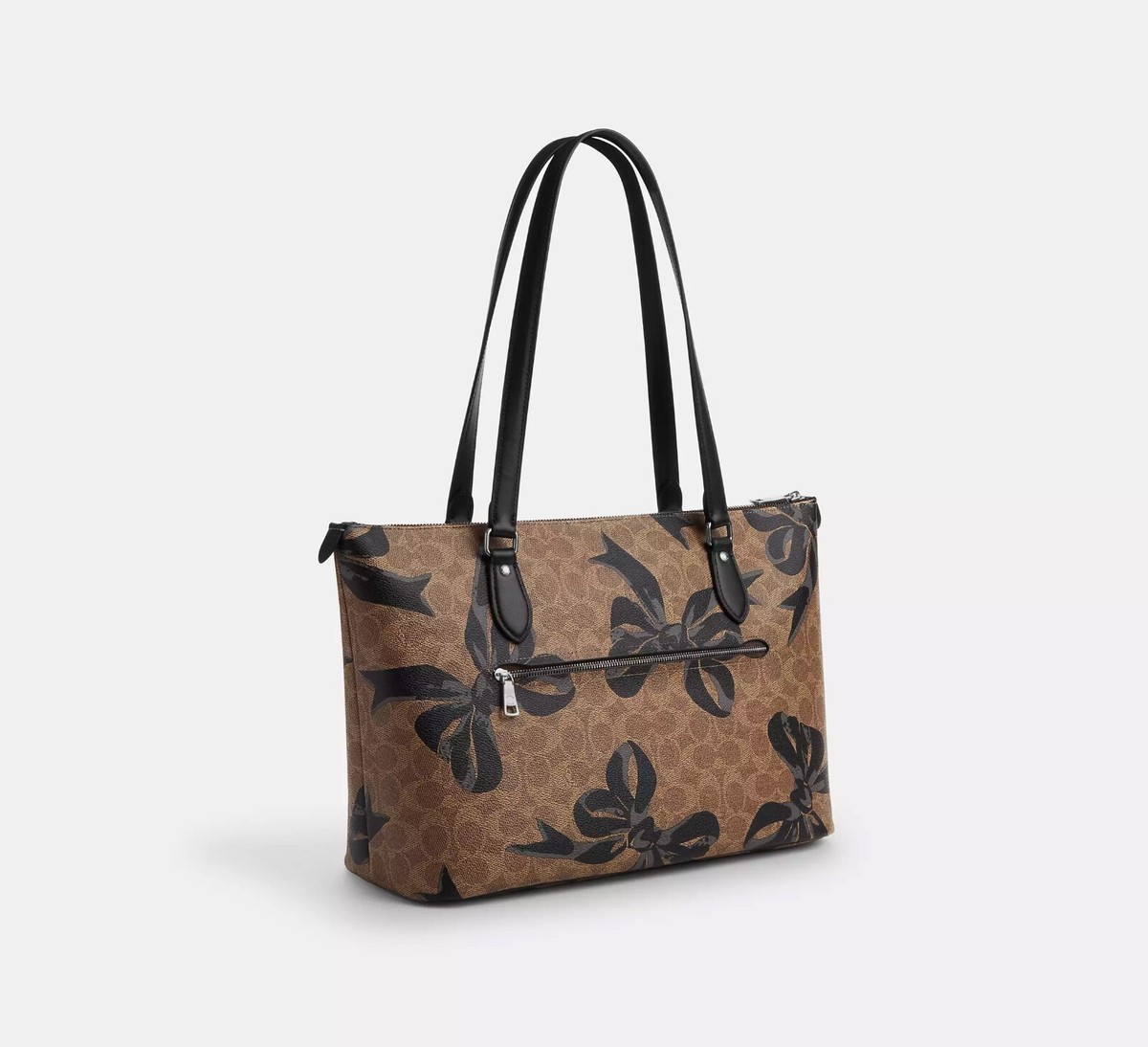 NWT Coach Gallery Tote Bag In Signature Canvas With Bow
