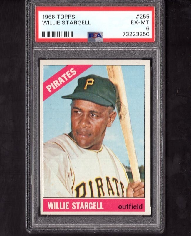 1966 Topps # 255 Willie Stargell Pittsburgh Pirates PSA 6