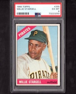 1966 Topps # 255 Willie Stargell Pittsburgh Pirates PSA 6