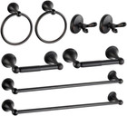 New Listing8 Piece Bathroom Accessory Set(Adjustable Towel Bar, Towel Ring, Toilet Paper Ho