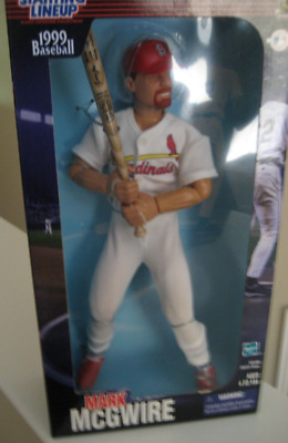 HASBRO STARTING LINE UP-MARK MCGWIRE POSEABLE FIGURINE - NEW IN BOX