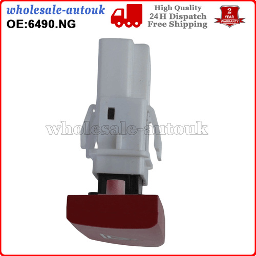 Botón Interruptor Advertencia Luz Peligro Citroen C1 Peugeot 107 Toyota Aygo 6490NG - Imagen 2 de 6