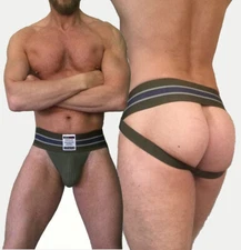 Mens Quality Deep Waistband Jock Strap Underwear Hipster Tanga Brief Jockstrap