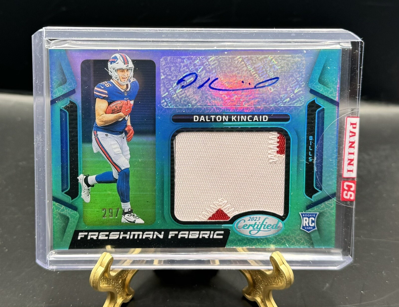2023 Certified Freshman Fabric Mirror Auto Dalton Kincaid #FFMS-5 Bills SP 29/49