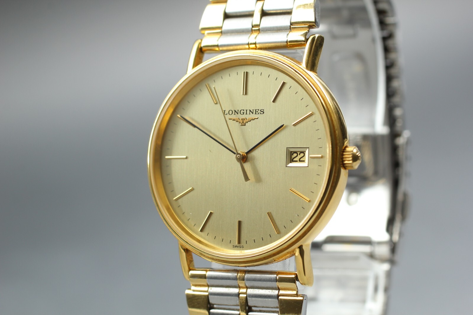 "NEAR MINT" Longines Grand Classic L4.720.2 G Date Quartz Men's Watch JAPAN