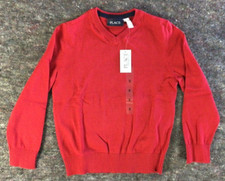 Boys 5-6 Red Long Sleeve V-Neck Sweater Children's Place