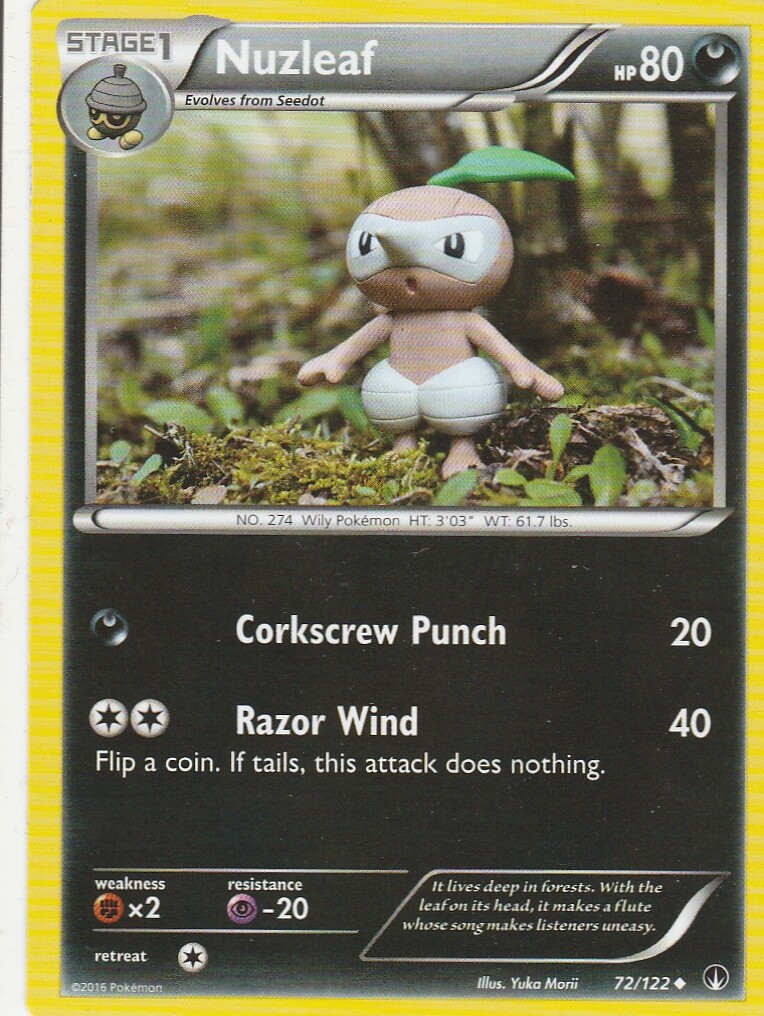 Nuzleaf 72/122 X&Y Breakpoint Pokemon TCG Card | eBay