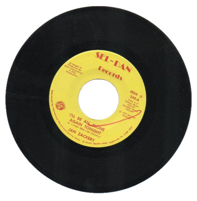JAN ZACKERY  45   I'LL BE ALL ALONE AGAIN TONIGHT / I'M TRYING TO BE STRONG   M-