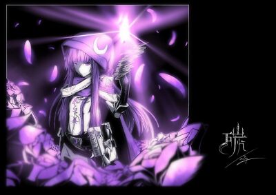 Anime touhou patchouli knowledge purple dresses hair  Custom Playmat Mat Pad