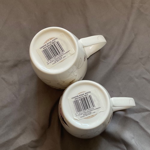 Disney Winnie The Pooh & Tigger Copper Magnolia Mugs x 2 Fine China - New Other - Picture 11 of 13