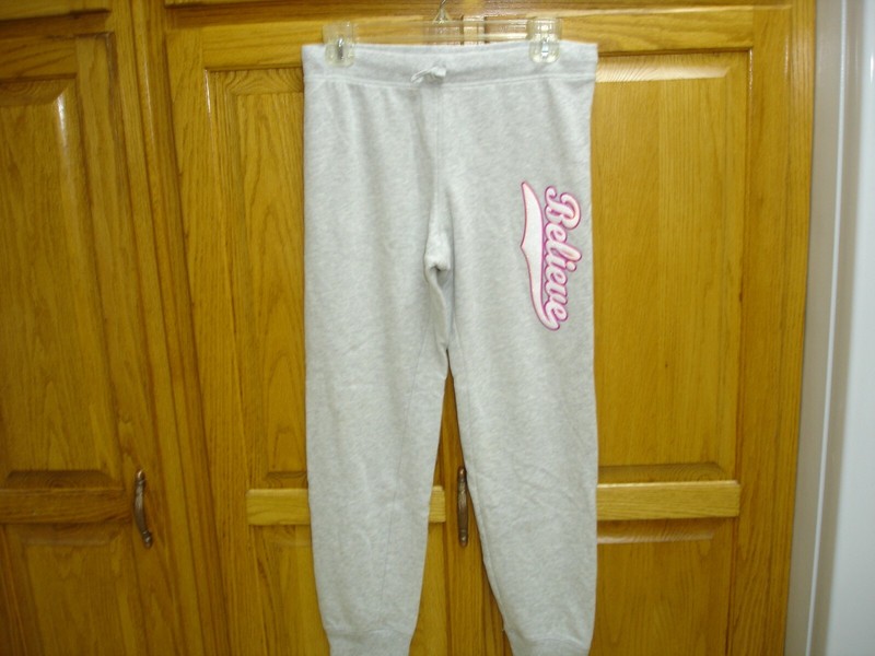 GIRL'S DANSKIN NOW PANTS SIZE XL-14 GRAY