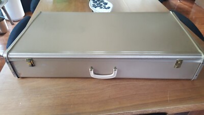Mid Century Nash Mfg Co. Light Bronze Metal Suitcase Collectable