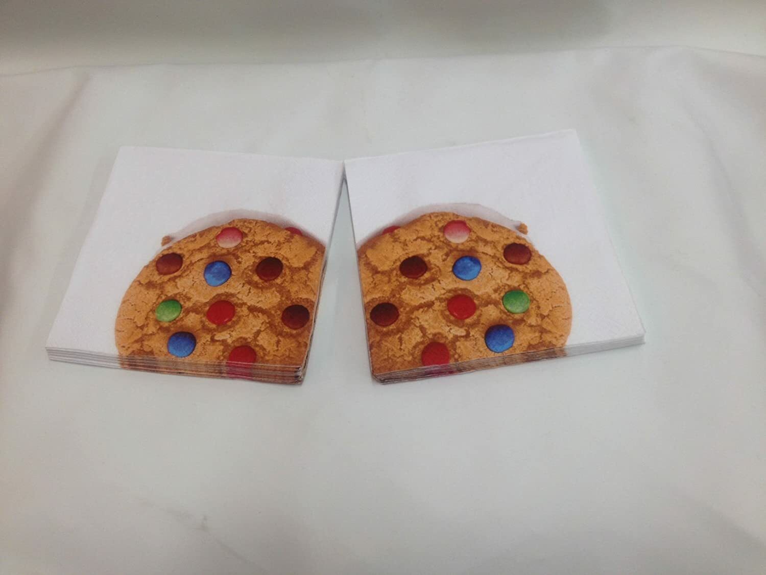 3 Packs of 20 Serviettes Napkins Novelty 3 Ply (33cm x 33cm) SMARTIES COOKIE