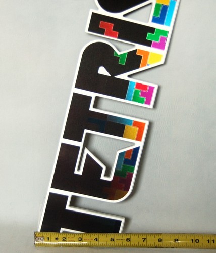 TETRIS Lenticular Circle Wood Wall Decor 18" Long - Picture 6 of 7