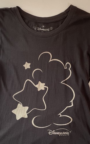 Mickey Mouse Disneyland Paris T Shirt (Size Medium) Womens Girls, Cotton, Black - Picture 4 of 8