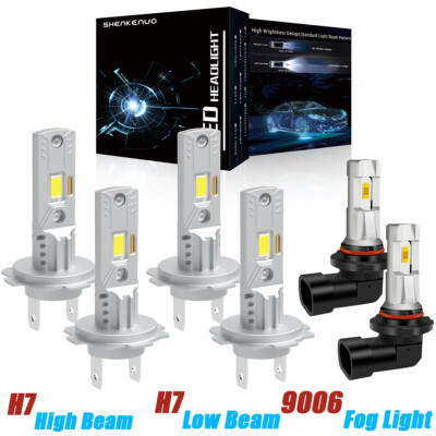 For Chrysler Crossfire 2004 - 2007 2008 6x LED Headlights + Fog Light Bulbs Kit