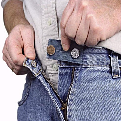 1-4Pcs Jeans Pants Extension Metal Buttons DIY Sewing Trousers Extender Button - Picture 2 of 23