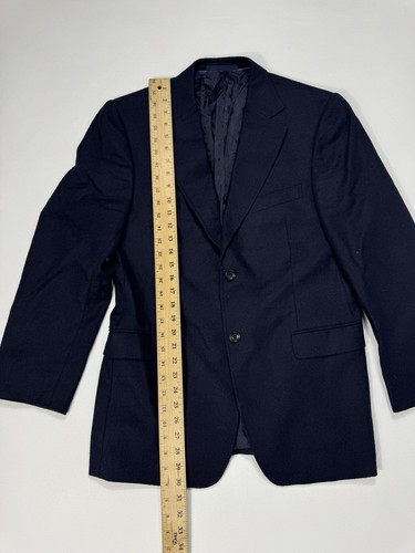 Versace Collection Men’s 40” Chest Navy Blue Alpaca Angora Wool Blazer Designer - Picture 8 of 12