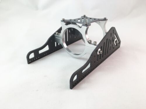 Carbon Fiber Motor Mount for 56mm Motor Silver, Brushless RC Boat - Picture 1 of 5