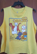New Disney Parks Aristocats Sless Tee 1X  Cotton Polyester  Chest 48 Length 25