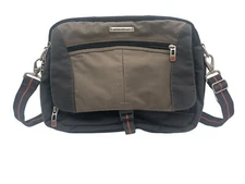 Eddie Bauer Messenger Bag Laptop Carrying Case Cable Handle Computer Carrier