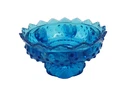 Vintage Fenton Cobalt Blue Hobnail Centerpiece 6 Candle Holder Glass Bowl EUC