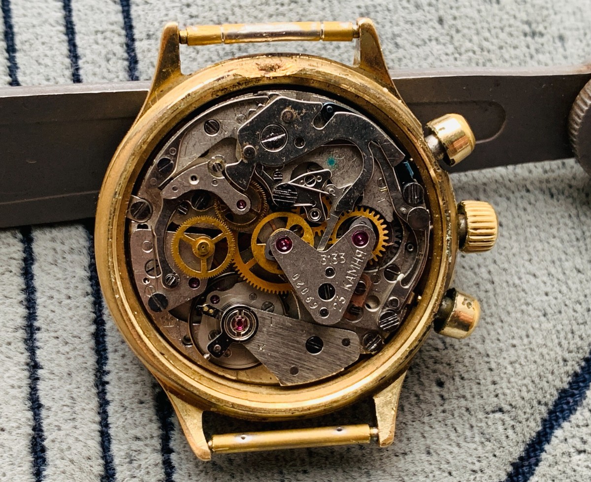 Collectible watch POLJOT Moscow 1991 Tokyo 3133 chronograph 23
